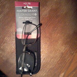 Foster Grant Titanium 2.75 reading glasses
